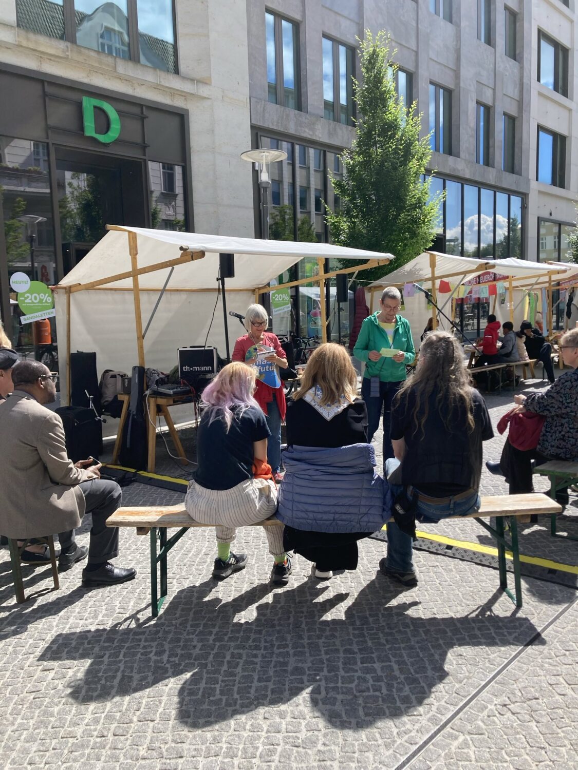 Klima-Quiz der Omas for Future beim Klimafest Reinickendorf am 15.06.2024