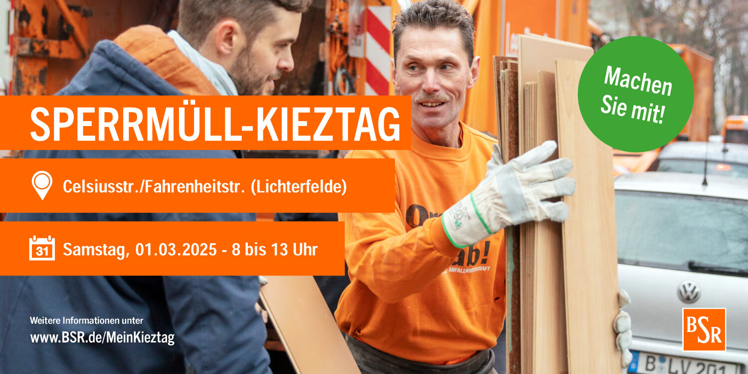 BSR-Kieztag am 01.03.2025 in Lichterfelde