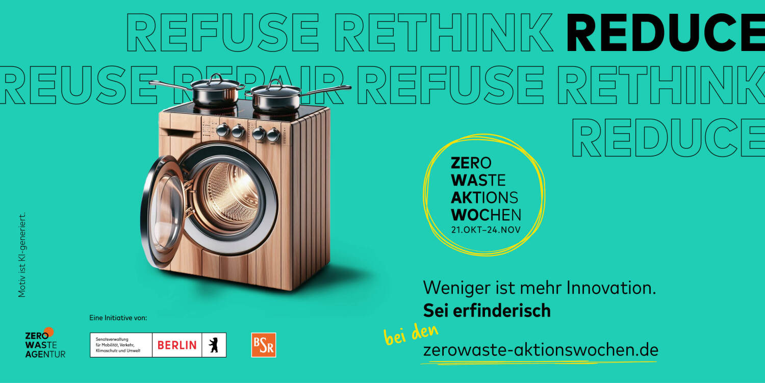 Zero-Waste-Aktionswochen 2024 - Kampagnenbilder Berlin - Sei erfinderisch