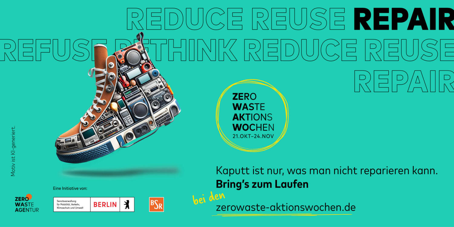 Zero-Waste-Aktionswochen 2024 - Kampagnenbilder Berlin - Bring's zum Laufen