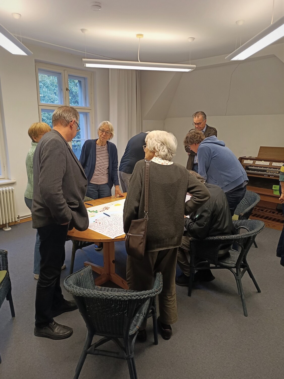 Blick auf eine Workshopgruppe