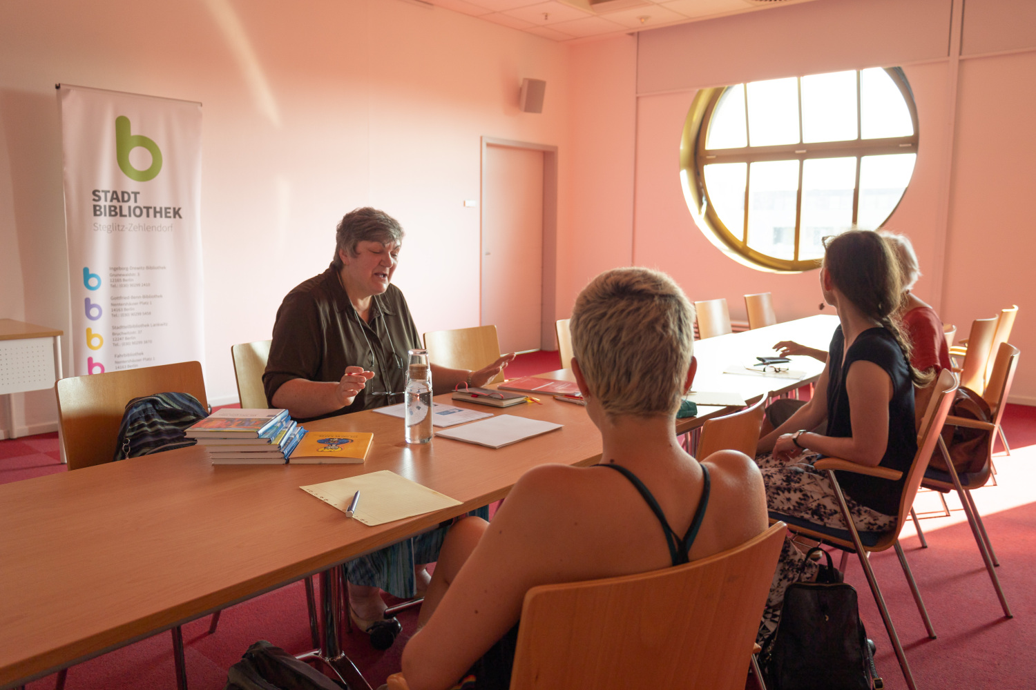 Slavica Klimkowsky gab einen Workshop zur Einführung in die Einfache Sprache