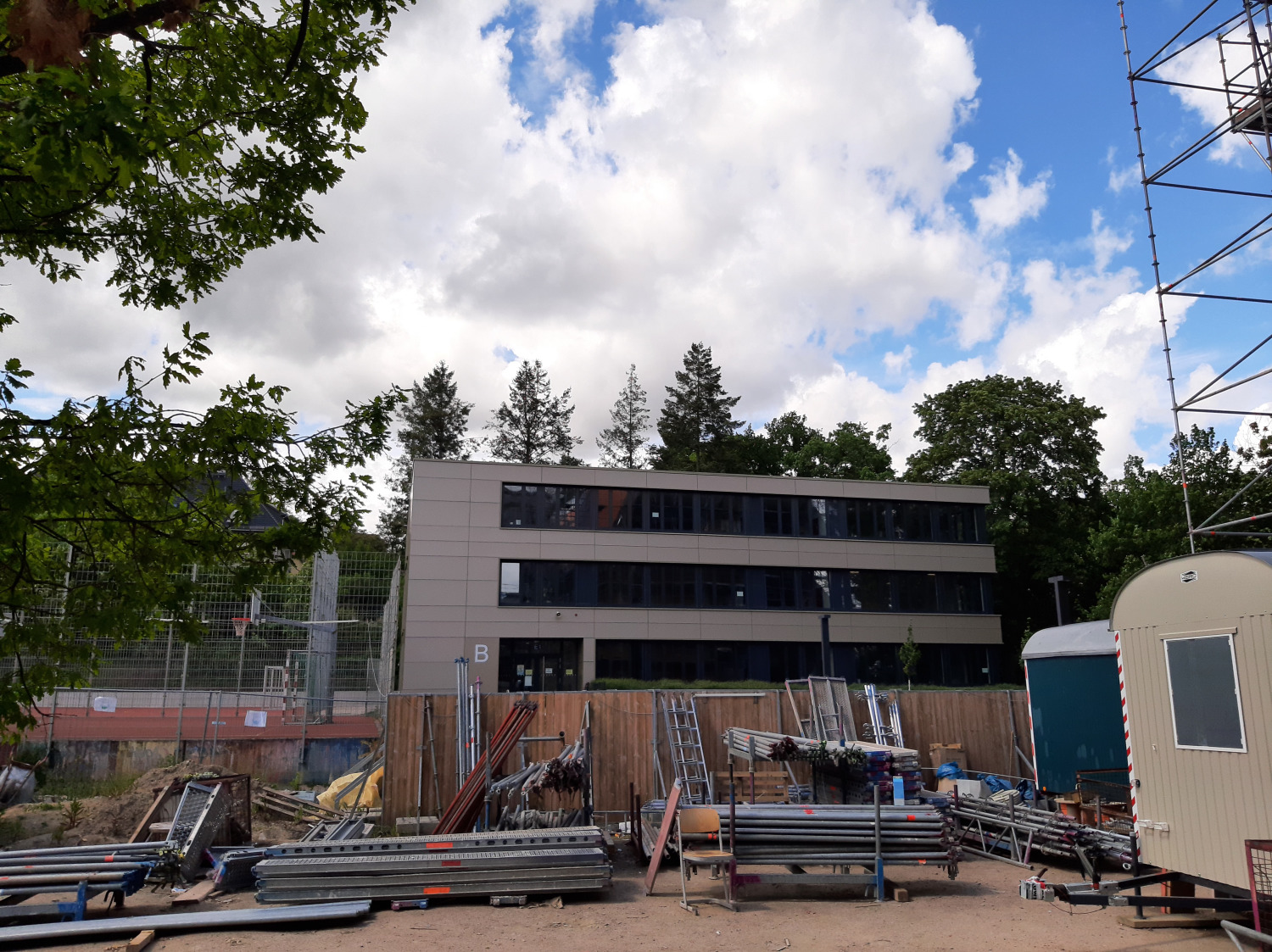 Fichtenberg-Oberschule - Impressionen von der Baustelle III - Stand: 26.05.2021