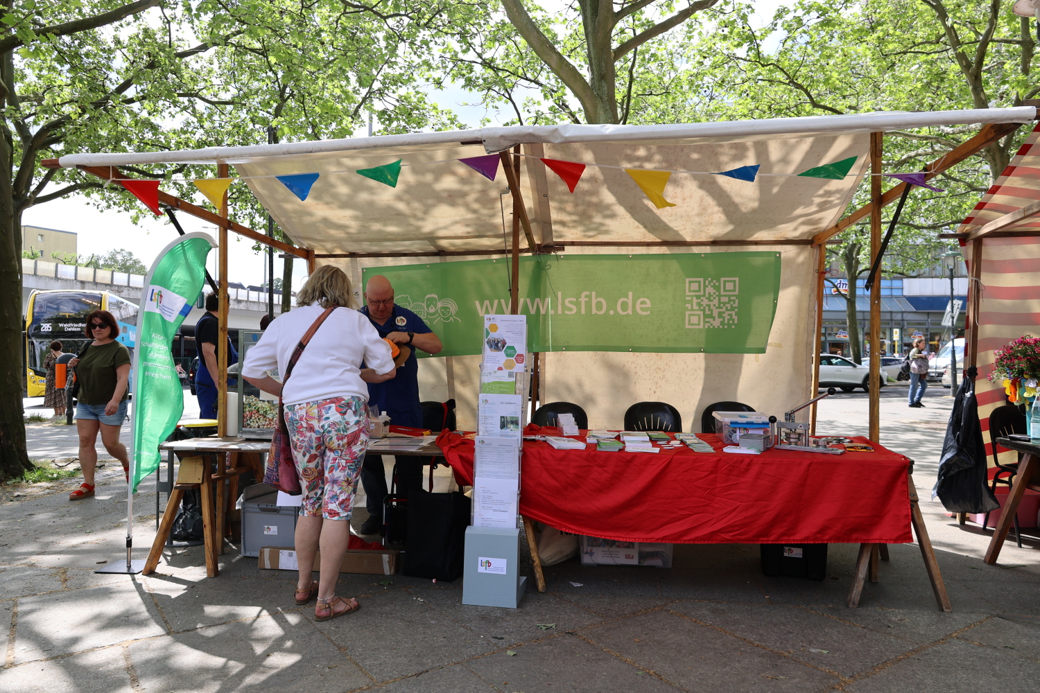 Der Stand des Landesverbands der Kita- und Schulfördervereine Berlin-Brandenburg e.V.