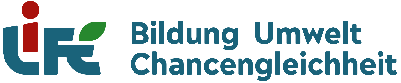 Logo des Life e.V. mit dem Zusatz "Bildung, Umwelt, Chancengleichheit"