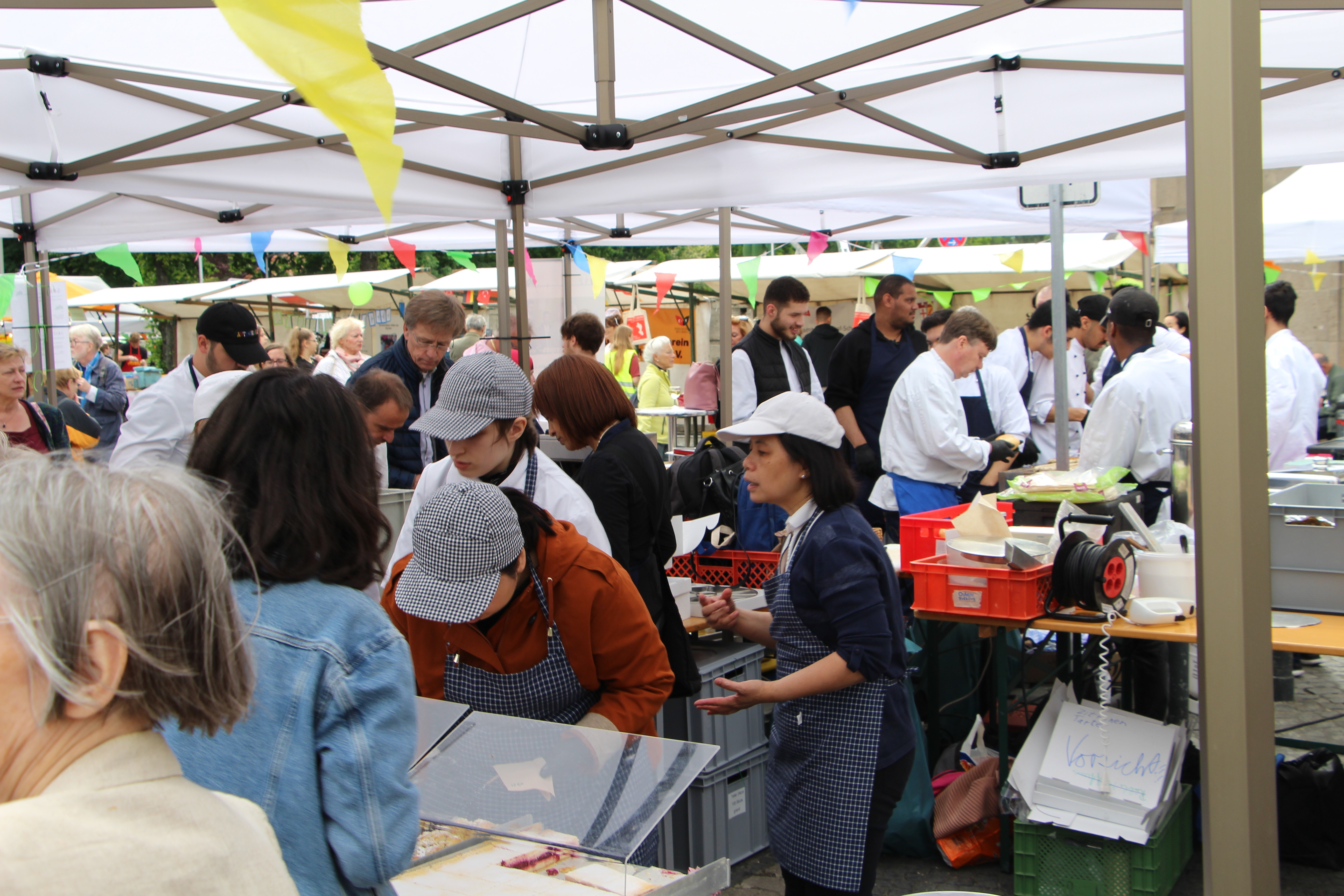 Speisenangebot auf dem Nachbarschaftsfest 2019