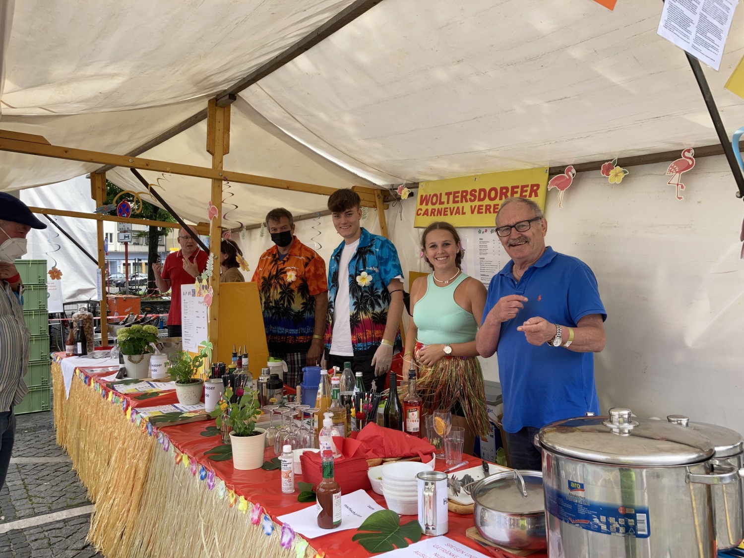 Cocktailstand auf dem Nachbarschaftsfest