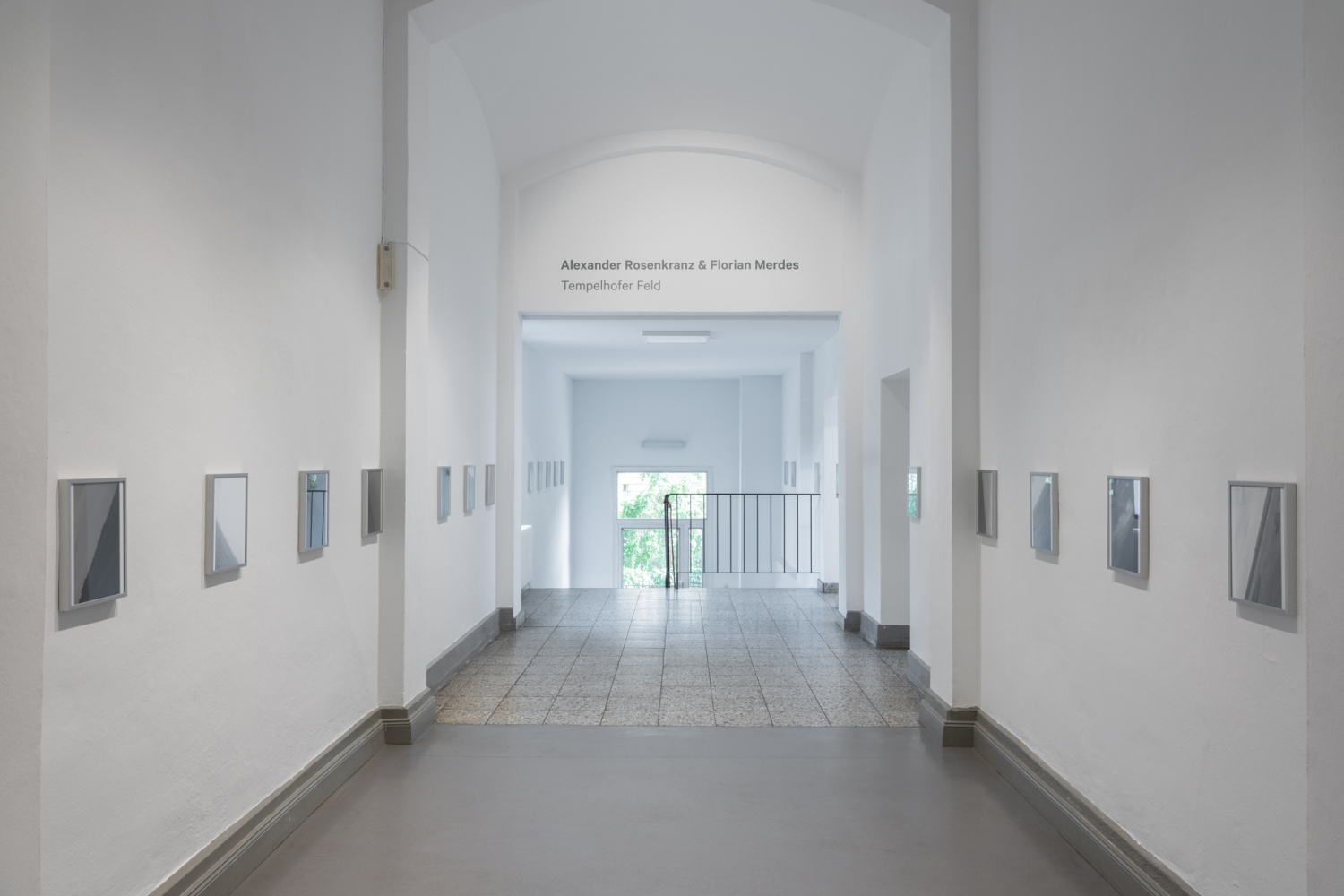 Projektraum im Haus am Kleistpark, Blick in die Ausstellung von Alexander Rosenkranz und Florian Merdes