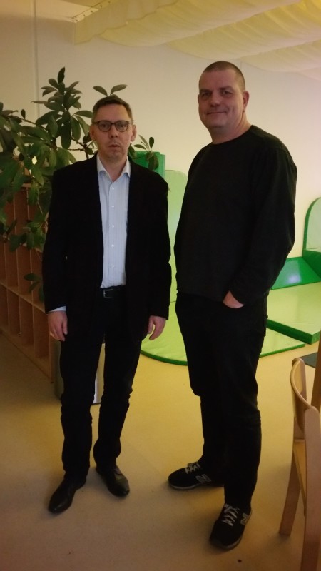 Leiter des Präventionsrates, Gernot Klemm und Koordinator für Kiezorientierte Gewaltprävention von Gangway e.V., Stefan Schützler
