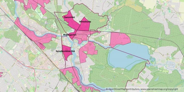 Glasfaser für Berlin im Ortsteil Köpenick - Gebiete Dammfeld, Mittelheide, Spindlersfelde und Wuhlegarten