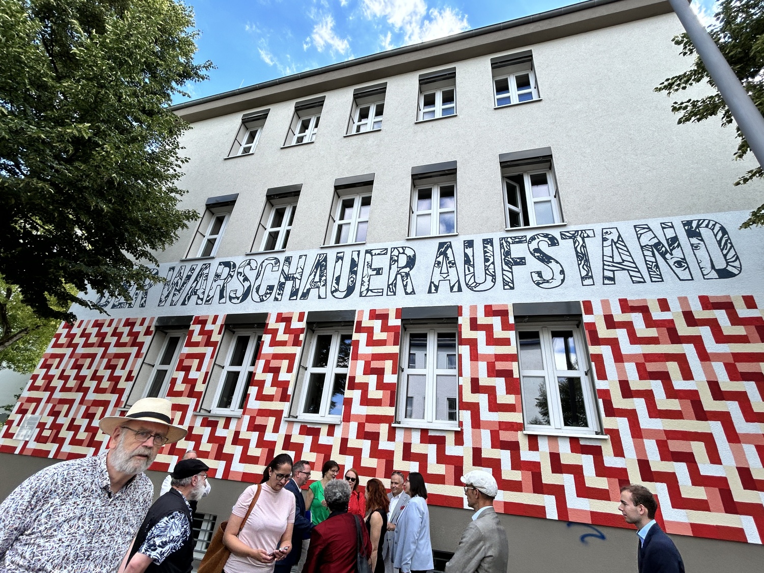 Wandbild zum Gedenken an den Warschauer Aufstand