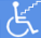 Für Rollstuhlfahrer/innen erschwert zugänglich