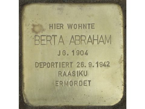 Stolperstein Berta Abraham