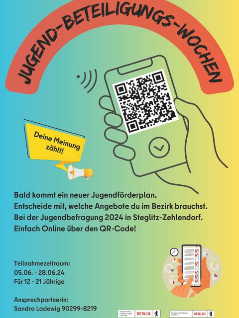 Bildvergrößerung: Flyer Vorderseite: Jugend-Beteiligungs-Wochen