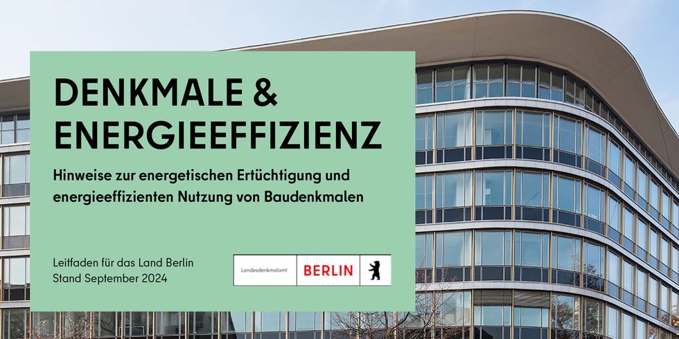 Leitfaden "Denkmale & Energieeffizienz - Hinweise zur energetischen Nutzung von Baudenkmalen"