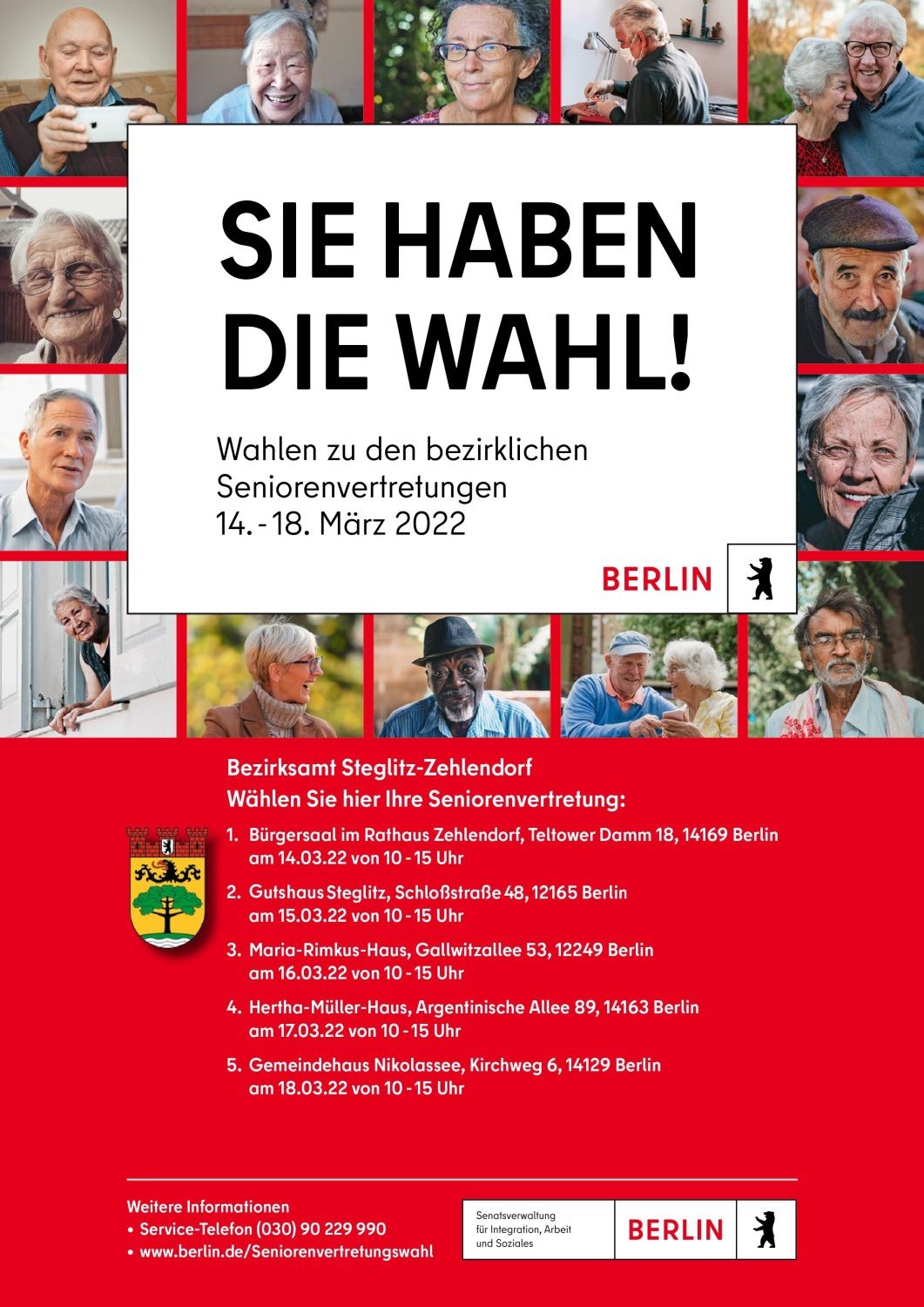 Bildvergrößerung: Plakat Seniorenwahl 2022