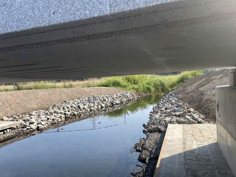 Bildvergrößerung: Brücke Ilse-Krause-Steg: Anbindung an den Altlauf der Panke und Sicherung der Widerlager