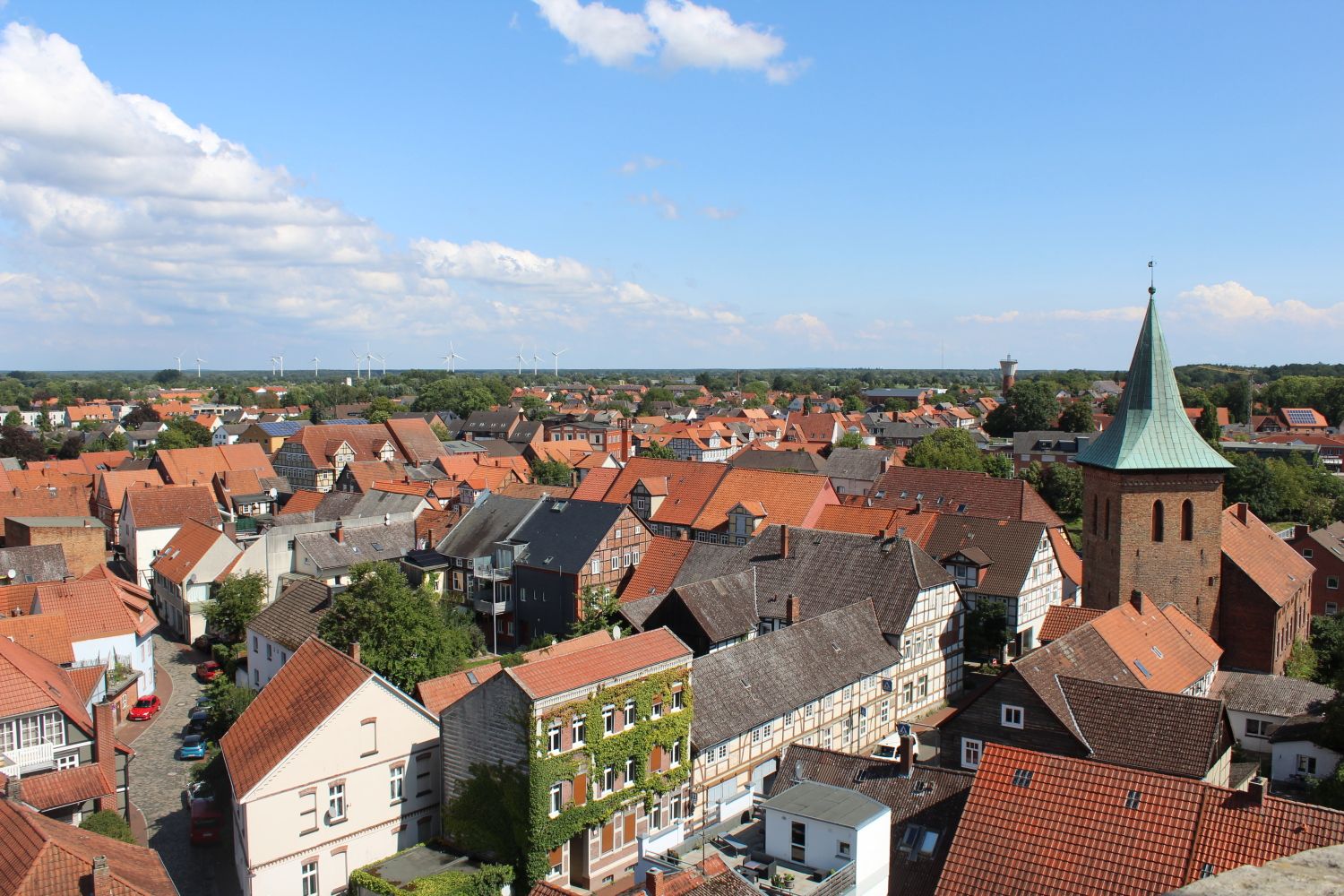 Lüchow aus der Vogelperspektive