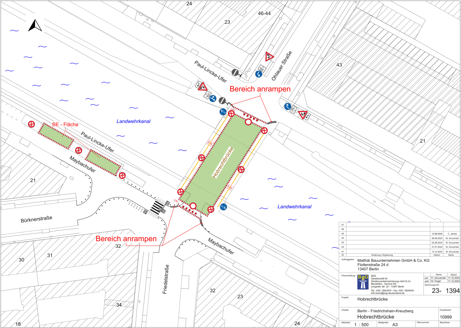 Bildvergrößerung: Verkehrszeichenplan, 1. Bauabschnitt