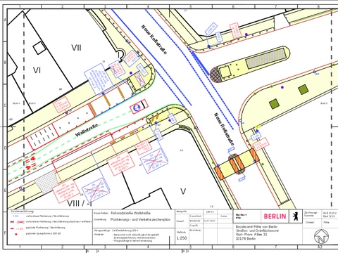 Bildvergrößerung: Verkehrszeichenplan Wallstraße 5/10