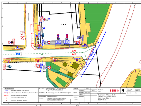 Bildvergrößerung: Verkehrszeichenplan Niederwallstr. / leipzigerstr. 8-10