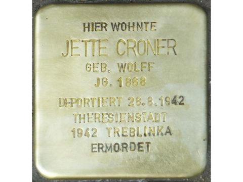 Bildvergrößerung: Stolperstein Jette Croner