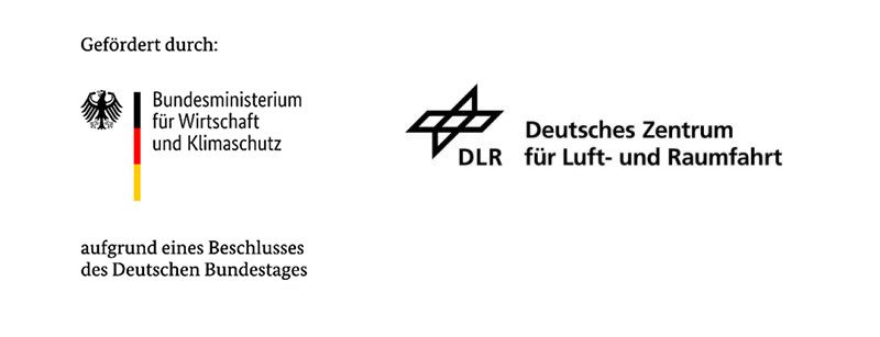 Logos BMVK und DLR