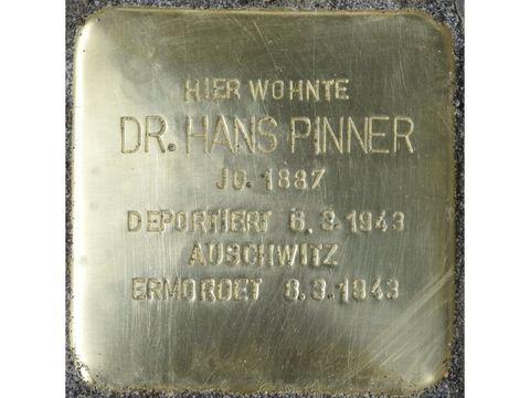 Stolperstein Hans Pinner - Schlüterstr 31