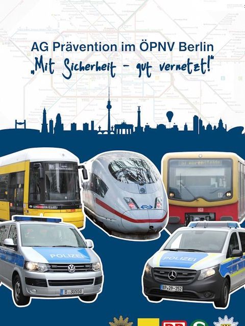 Bildvergrößerung: Poster AG Prävention im ÖPNV Berlin