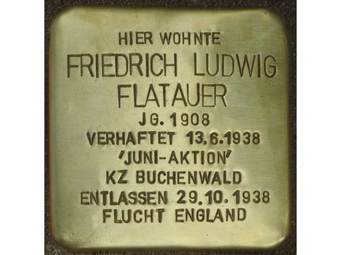 Stolperstein Friedrich Ludwig Flatauer - Spielhagenstr 6