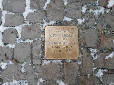 Bildvergrößerung: Stolperstein - Hans Jacobsohn