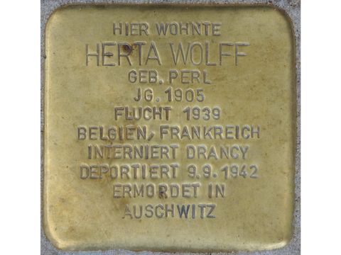 Stolperstein Herta Wolff Suarezstraße 46