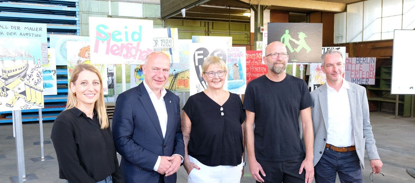 V. l.: Simone Leimbach, Kai Wegner, Marianne Birthler, Moritz van Dülmen und Frank Ebert