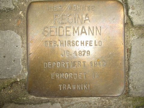 Stolperstein für Regina Seidemann, 27.07.2011