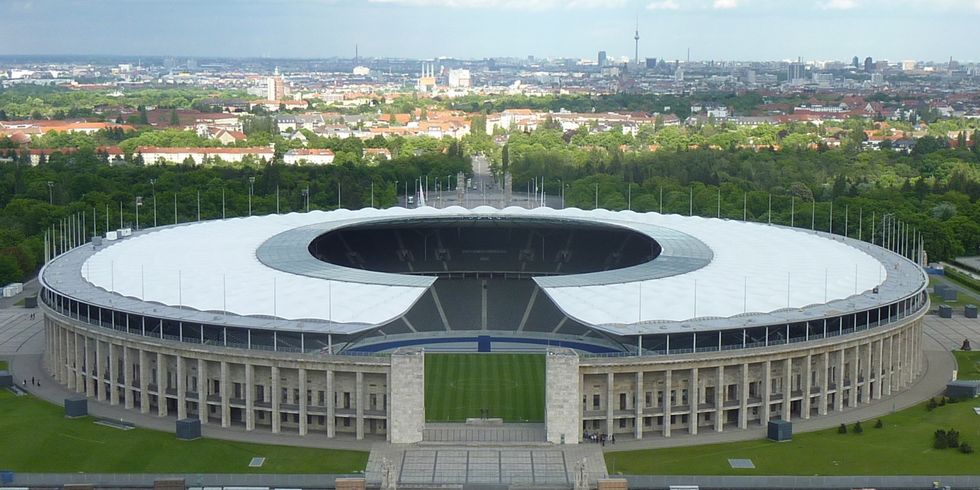 Olympiastadion, Blick vom Glockenturm, 16.05.2012