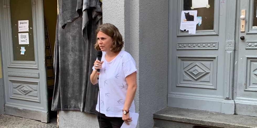 Einweihung der Gedenktafel für Heiner Müller