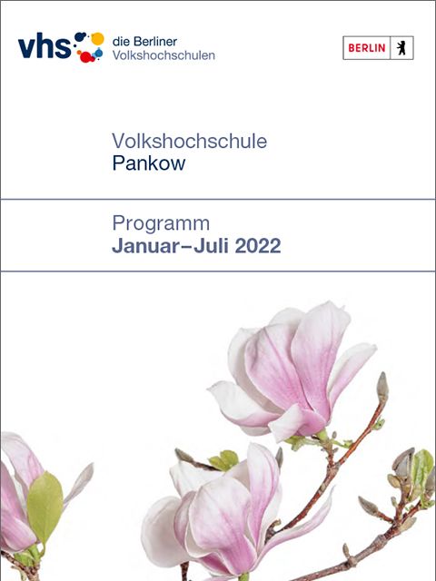 Cover - Programmheft VHS Pankow, Januar-Juli 2022