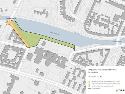 Bildvergrößerung: Urbanhafen - Entwurfsgebiet (1. Bauabschnitt)