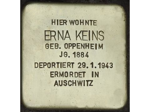 Bildvergrößerung: Stolperstein Erna Keins