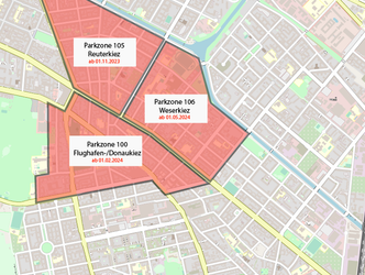 Parkzonen 100, 105 und 106