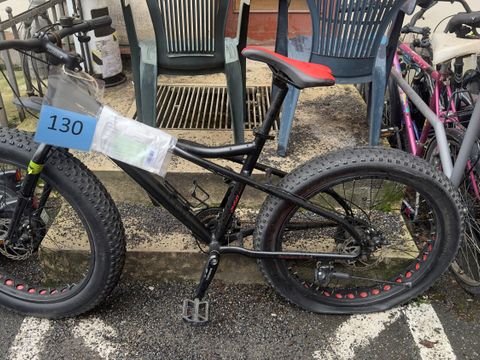 Schwarzes Fatbike