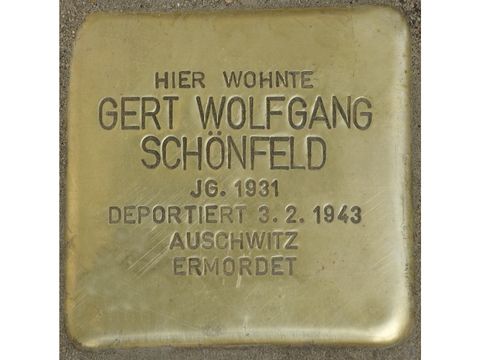 Stolperstein Gert Wolfgang Schönfeld