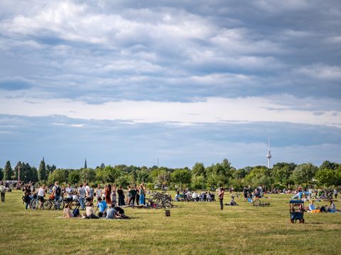 Volle Parks (Tempelhofer Feld)