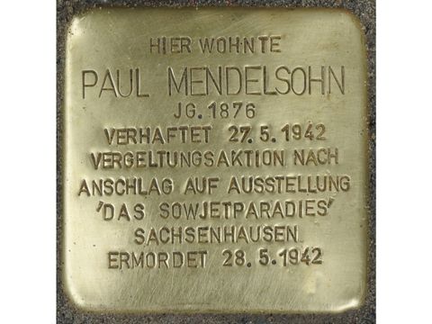 Stolperstein Paul Mendelsohn