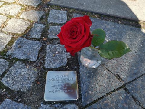 Stolperstein für Arthur Barasch | Stumbling stone in memory of Arthur Barasch