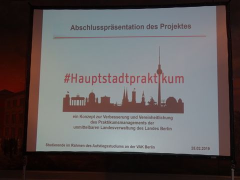 Leinwand Hauptstadtpraktikum