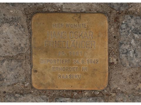 Stolperstein Hans Oskar Friedländer