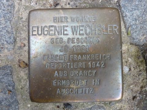 Stolperstein für Eugenie Wechsler, 17.8.2010