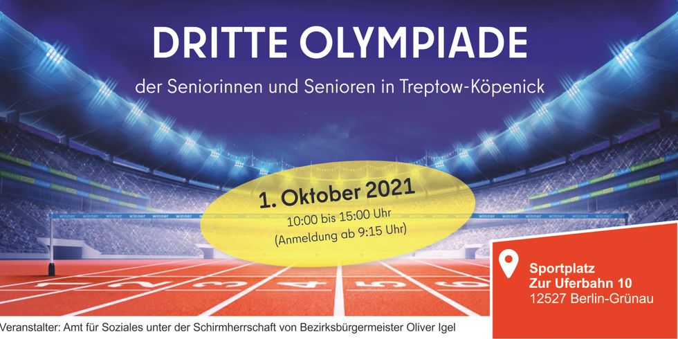 Dritte Olympiade für Seniorinnen und Senioren in Treptow-Köpenick
