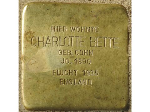 Stolperstein Charlotte Bette